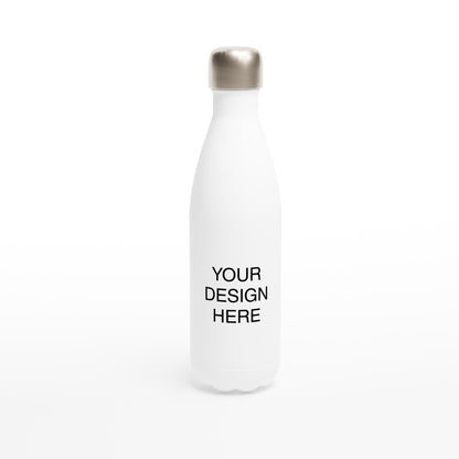 White 17oz Stainless Steel Water Bottle